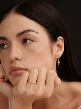 S925 Sterling Silver Star & Cross Hoop Earrings